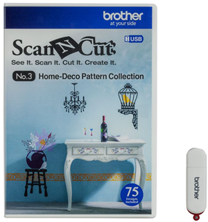 Brother CAUSB3 Fabric USB No.3 Home Deco Pattern
