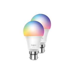 TP-Link L530B Tapo Smart Wi-Fi LED Bulb 16M Colours B22 Twin Pack