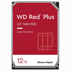 WD Red Plus 12TB SATA 3.5" Intellipower 256MB NAS HDD 3Yr Wty.