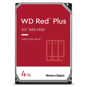 WD Red Plus 4TB SATA 3.5" Intellipower 128MB NAS HDD 3Yr Wty.