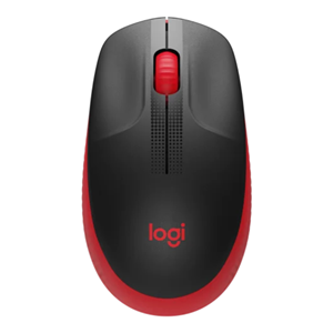 Logitech M190 Full Size Wireless Mouse - Red