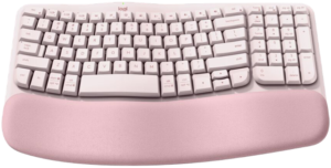 Logitech Wave Keys Wireless Ergonomic Keyboard - Rose
