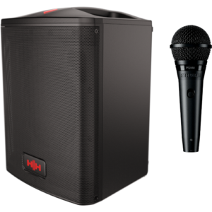 HH Tensor Mini Portable Battery PA System + Shure PGA58 Microphone