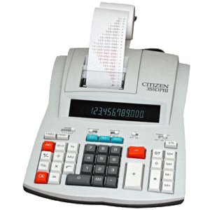 Citizen 355-DP Desktop Printing Calculator
