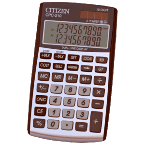 Citizen CPC-210 Pocket or Desktop Calculator