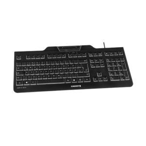 KC-1000 PC Keyboard with Smart Card Reader Black
