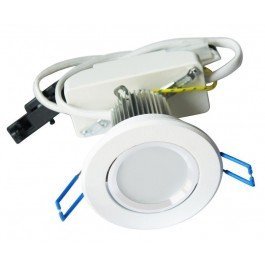 LED Downlight Kit 12W (830 lm) Cool White Adjustable Dimmable [White]