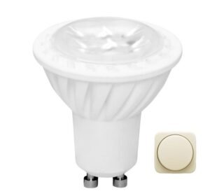 V-light LED Spotlight GU10 6W 240V (380lm) Warm White Dimmable