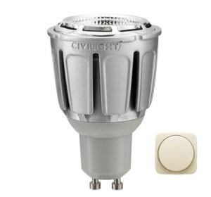 V-light LED Spotlight GU10 8W 240V (400lm) Warm White Dimmable
