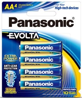 Panasonic Evolta AA Alkaline Battery 4 Pack – Batteries & Chargers | ACP Online