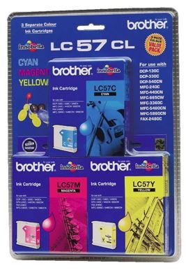 Brother LC57CL3PK CMY Colour Ink Cartridges (Triple Pack) – Printer Consumables | ACP Online