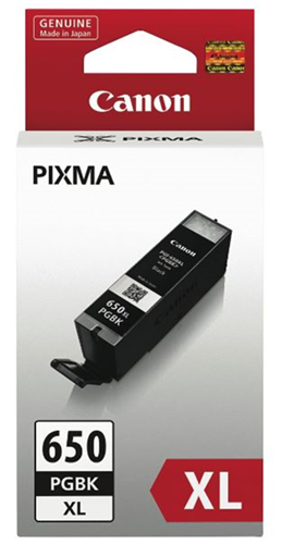 Canon PGI650XLPGBK Black High Yield Ink Cartridge – Printer Consumables | ACP Online