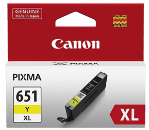 Canon CLI651XLY Yellow High Yield Ink Cartridge – Printer Consumables | ACP Online