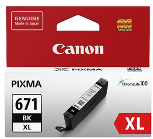 Canon CLI671XLBK Dye Black High Yield Ink Cartridge – Printer Consumables | ACP Online