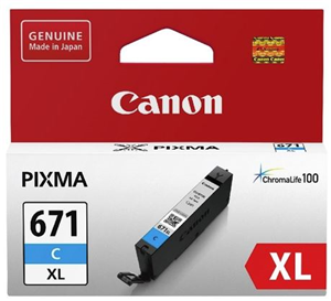 Canon CLI671XLC Cyan High Yield Ink Cartridge – Printer Consumables | ACP Online