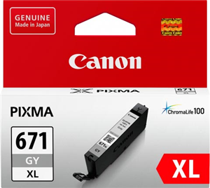 Canon CLI671XGY Grey High Yield Ink Cartridge – Printer Consumables | ACP Online