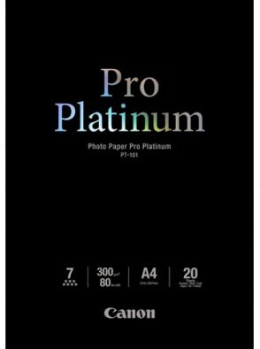 Canon PT-101 A4 Pro Platinum 300gsm Photo Paper - 20 Sheets – Printer Consumables | ACP Online