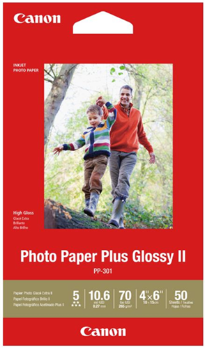 Canon PP-301 4x6 Glossy II 275gsm Photo Paper - 50 Sheets – Printer Consumables | ACP Online