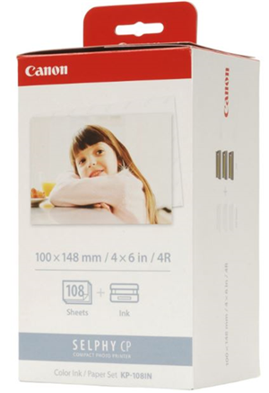 Canon KP-108IN Selphy 6x4 Photo Paper & Ink Kit - 108 Sheets – Printer Consumables | ACP Online