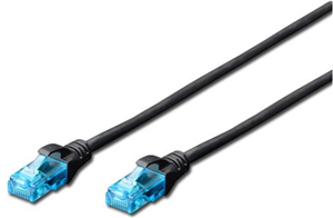 Digitus UTP CAT5e Patch Lead - 0.5M Black – Cables - Patch & Network | ACP Online
