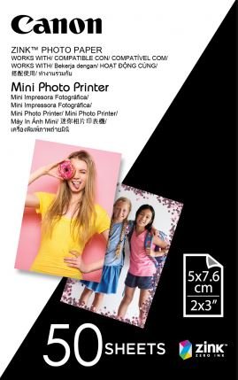 Canon Zink Photo Paper for Mini Photo Printer - 50 Sheets – Printer Consumables | ACP Online