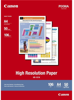 Canon HR-101N A4 High Resolution 106gsm Photo Paper - 50 Sheets – Printer Consumables | ACP Online