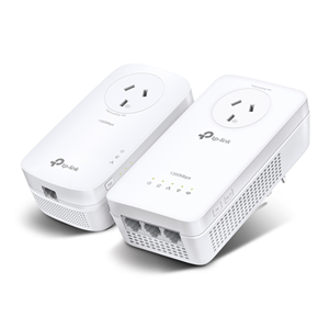 TP-Link WPA8631P KIT AV1300 Powerline Kit Wireless-AC1200 w/Pass Thru – Network Powerline | ACP Online