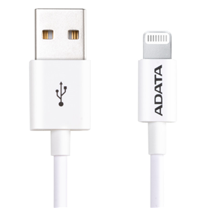 ADATA USB Type A (M) to Lightning (M) White 1m Connection Cable – iPad / iPhone Accessory | ACP Online