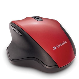 Verbatim Silent Ergonomic Wireless Blue LED Mouse - Red – Mice | ACP Online