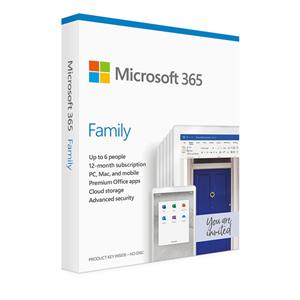 Microsoft 365 Family for 6 Users/1 Household - 1 Year – Software - Applications | ACP Online