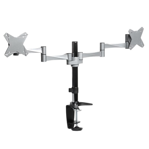 Brateck 13-27" Dual Monitor Stand with Clamp & Grommet Base – Mount Brackets (LCD & Proj) | ACP Online