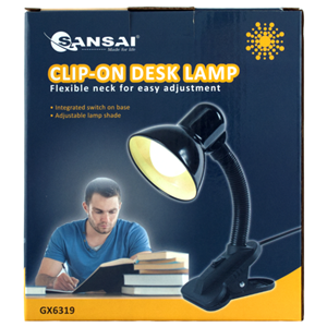 Sansai Clip on Desk Lamp Black – Tablet & Smartphone Accessory | ACP Online