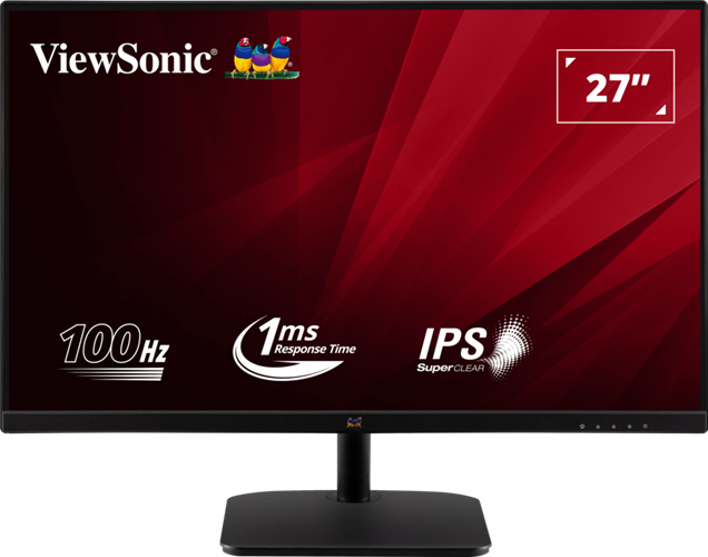 ViewSonic VA2732-H 27" 1920x1080 FHD IPS Monitor VGA HDMI 100Hz – Monitors | ACP Online