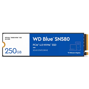 WD Blue 250GB SN580 PCIE M.2 2280 3D NVMe SSD – Drives - SSD | ACP Online
