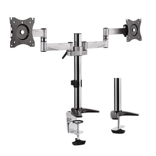 Brateck 13"-27" Dual Monitor Desk Mount – Mount Brackets (LCD & Proj) | ACP Online