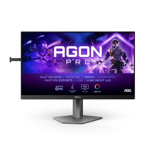 AOC AG256FS 25" IPS 1920x1080 1ms HDMI DP 390Hz Ergo Gaming Monitor – Monitors | ACP Online