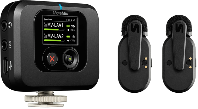 Shure  MOVEMIC Kit 2-Channel Lavalier Microphone + Receiver – VC Video Conference | ACP Online
