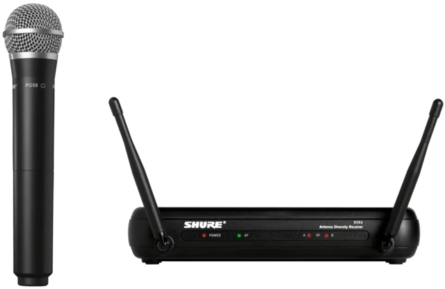Shure SVX-PG58 Wireless Handheld System – VC Video Conference | ACP Online