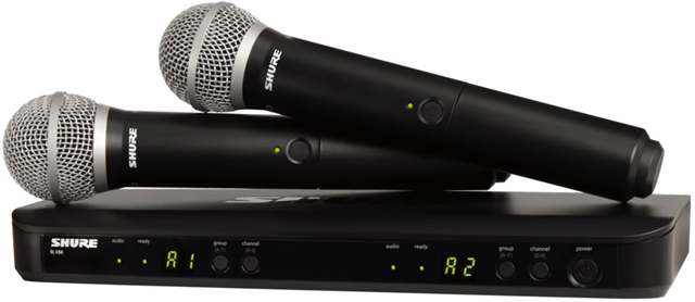 Shure BLX288-PG58 Wireless Dual Channel Vocal System – VC Video Conference | ACP Online