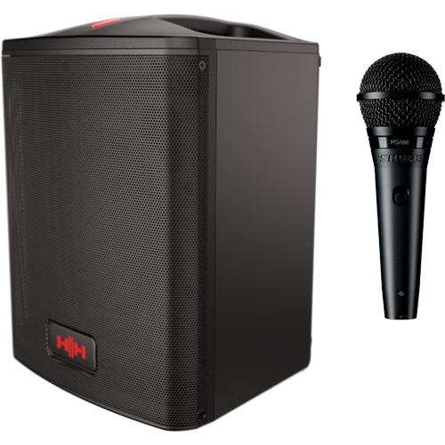 HH Tensor Mini Portable Battery PA System + Shure PGA58 Microphone – VC Video Conference | ACP Online