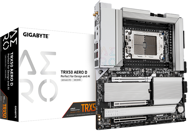 Gigabyte  TRX50 Aero D sTR5 Threadripper E-ATX Motherboard – Motherboards | ACP Online
