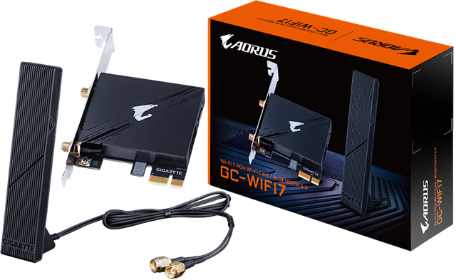 Gigabyte GC-WIFI7 WiFi PCIE Card – Network Adapters | ACP Online
