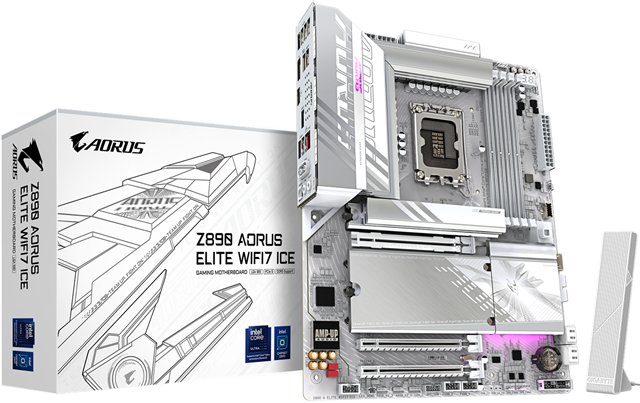 Gigabyte Z890 Aorus Elite WIFI7 ICE ATX LGA1851 Motherboard – Motherboards | ACP Online