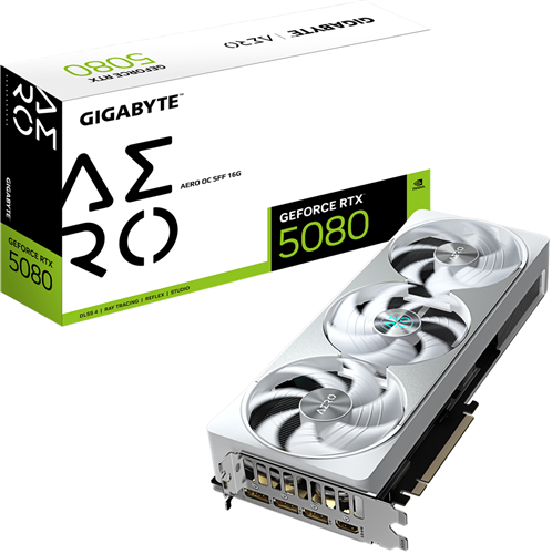 Gigabyte GV-N5080Aero OC-16GD RTX5080 16GB GDDR6X PCIE Graphics Card – Graphics Cards | ACP Online