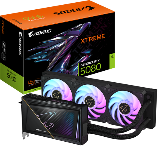 Gigabyte GV-N5080AorusX W-16GD RTX5080 16GB GDDR6X PCIE Graphics Card – Graphics Cards | ACP Online