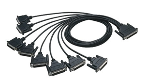 Advantech OPT8C-AE DB62 to 8XDB25 RS232 Cable – IO Cards | ACP Online
