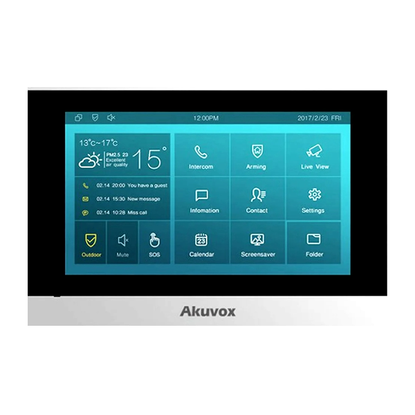 Akuvox AV-C313W Akuvox SIP 7" Video Internal Budget Touchscreen PoE Bluetooth & WiFi – Akuvox Intercoms | ACP Online