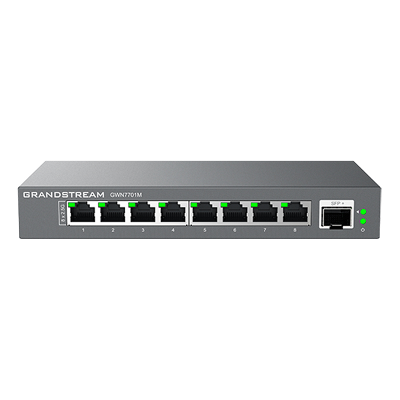 Grandstream GWN7701M 8 Port 2.5 Multi-Gigabit, 1 x SFP+ Unmanaged Ethernet Switch – Grandstream | ACP Online