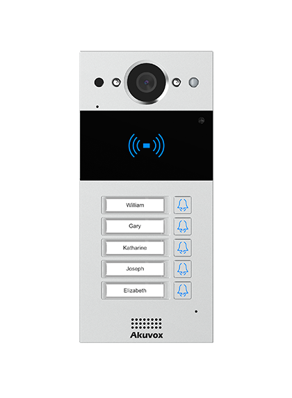 Akuvox AV-R20B-B5 Akuvox SIP Video Intercom with 5 Buttons and RFID – Akuvox Intercoms | ACP Online