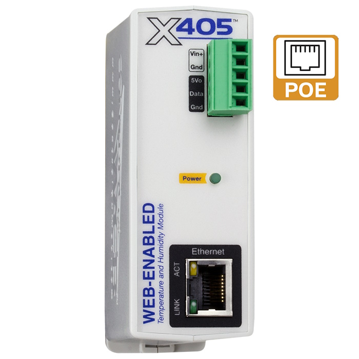 control-web Web-Enabled Temp and Humidity Module 16Ch 9-28Vdc/PoE – Control by Web | ACP Online